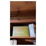 Vintage wheat heart bread tin and Nabisco