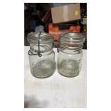Clear ball and atlas mason jar with lid