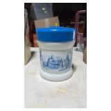 Vintage milk glass jar