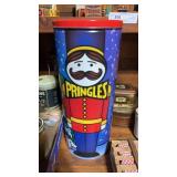 Vintage large Pringles tin