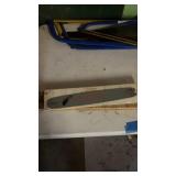 Large lot of chain saw blades