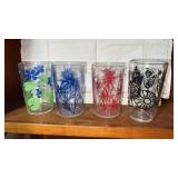 4 Vintage childrenï¿½s swanky swigs 4 ounce glasses