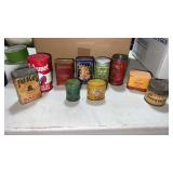 Small advertising tins