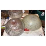 Glass ceiling light covers