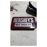 Lot of vintage candy tins including Hershey, and