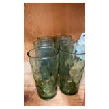 Set of 6 hasal Atlas, green tumblers