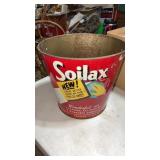 Advertising  Soilax metal bucket with handle