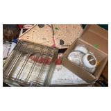 Vintage glass block , stick it and click it