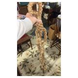 Crocheted hanging plant holder