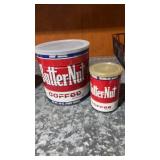 Small and large cans with Butternut coffee
