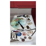 Miscellaneous pins bottle, openers, gold, plated,