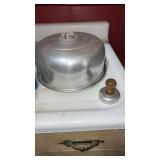 1950s aluminum cake keeper dome 11 1/2 inches