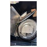 Tote with miscellaneous kitchen items