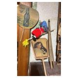 2 advertising rulers, advertising hand held fans