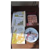 Doll house/furniture magazines and bird