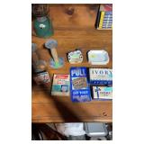 Misc vintage soap, soap trays and more