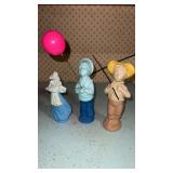 3  Avon cologne bottles.  1 has a little cologne