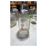 Safeway Glass Orange Juice Bottle