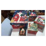 Miscellaneous Christmas nesting boxes set of  5