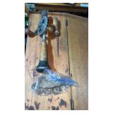 Ice pick with wooden handle handheld drill and