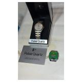 Pulsar, courts, menï¿½s wrist watch, and John Deere