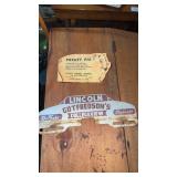 1940ï¿½s pocket pic coin holder and advertising