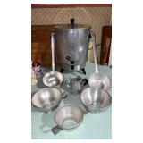 Vintage Regal  automatic coffee maker , ladles