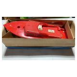 Pier 66 Marina Red Plastic Boat Toy in Original