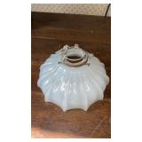 Milk, glass lamp, original top, fitting  light