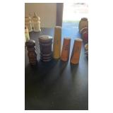 5 Salt & Pepper Shakers, Wooden