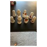 4 Salt & Peppers Shaker Sets, White