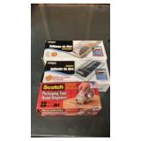 Air vent deflectors and packing tape dispenser