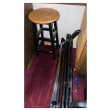 Clothing rack and stool