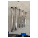 5 Craftsman Double Round Wrenches, 17mm, 13mm,