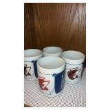 4 Japanese style ceramic teacup