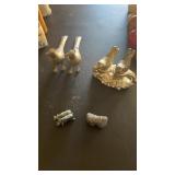 3 Salt & Pepper Shaker Sets, Metal Birds, Metal