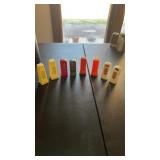 4 Salt & Pepper Shaker Sets, Gas Pump, Tower