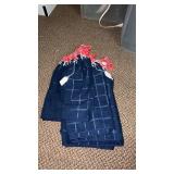 Lot of knitted kitchen hand towels with hangers