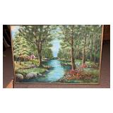 Approximately 37 x 25.5ï¿½ framed oil painting