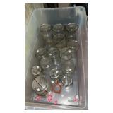 Very large lot of glass jars including ball and