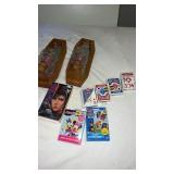 Bicycle playing cards NIP , wall candle holders