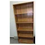 Wooden book shelf approximately  71 x 30 x11.5?