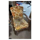 Mid century wooden rocking chair