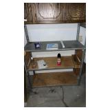 Approximately 52 x 43 x 17.5  metal shelf