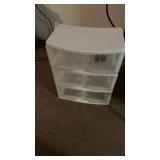 White Plastic 3 Tiered Storage Container approx