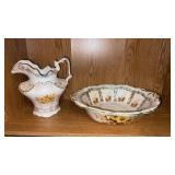 Ceramic picture and basin set