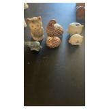 6 Salt & Pepper Shakers, 2 Sets, Quail, Pigs,