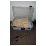 Tote with Lid of Blankets