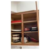 Cupboard of pots and pans and more