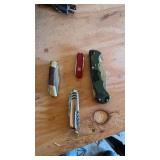 4 misc pocket knifes